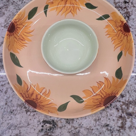 Sunflower Chip and Dip Platter by Fireside - Picture 2 of 7
